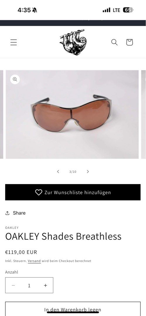 Authetic Oakley Breathless Shades (Category: Sunglasses & Eyewear) located in Quezon City. Submitted by forthriftersph (Listing ID 1374035471, Image 3). Description: Authentic Oakley Breathless Shades Size: Onesize Condition: 9/10 Colour: Orange Extras: Box.