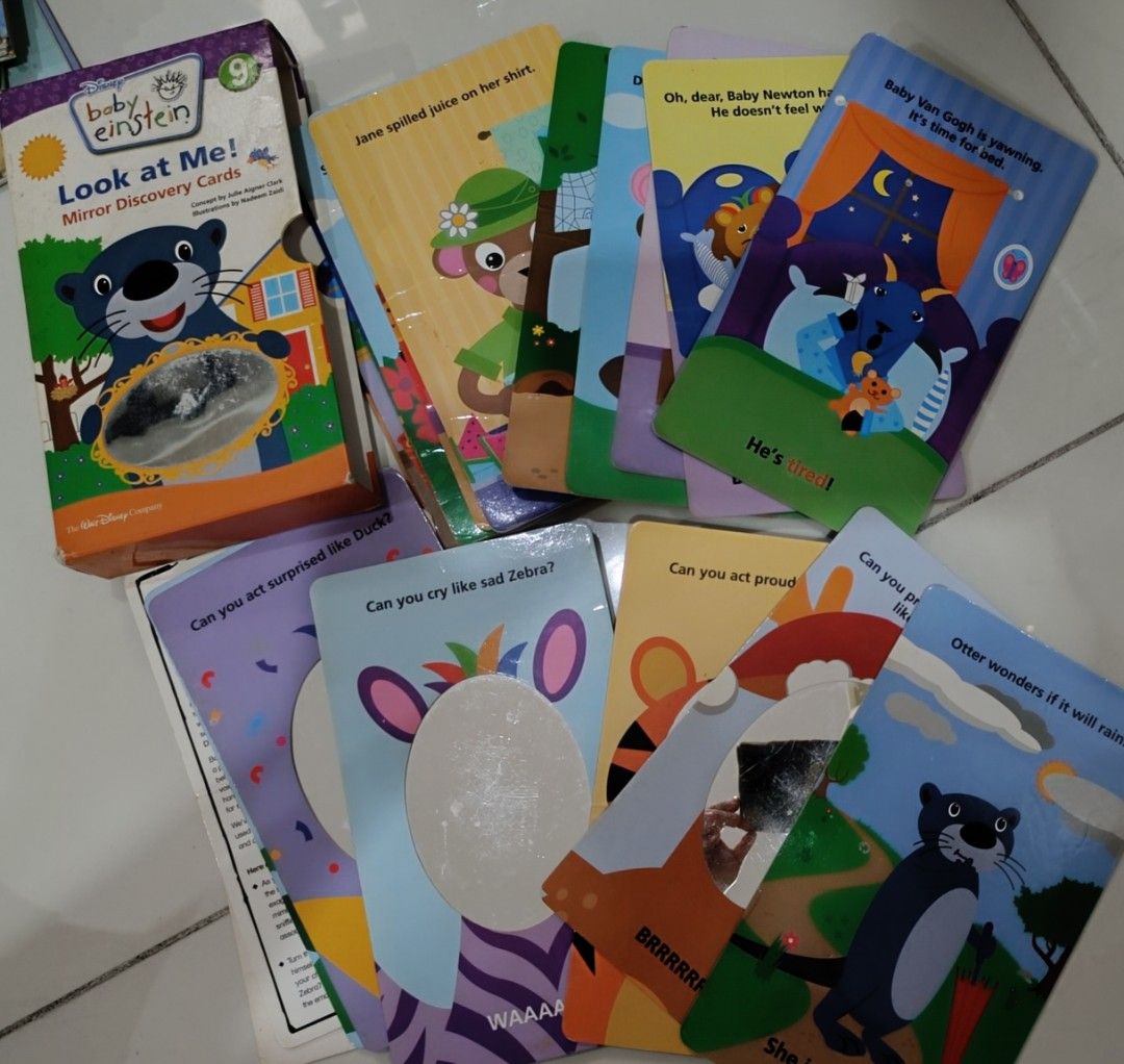 Baby Einstein Look at Me Mirror Discovery Cards (Category: Infant Playtime) located in Quezon City. Submitted by disco_10 (Listing ID 1374011636, Image 1). Description: Needs cleaning. Shipping c/o buyer Payment thru bpi gcash.