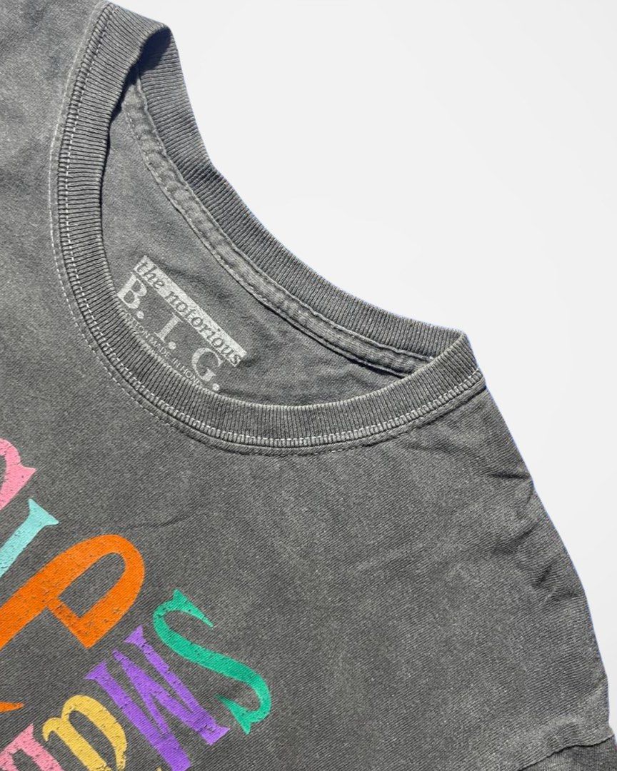 Band Shirt Biggie Smalls (Category: Activewear) located in Zamboanga. Submitted by treadupph (Listing ID 1374103140, Image 3). Description: Item are -Washed‼️ -Ironed‼️ Brand: B I G Biggie Color: Washed Gray Issue: Graphics Good Condition Wide: 22 Length: 30 Unisex Swipe to see full details Mine:500+SF Color may vary due to lighting and camera The Item is Thrifted!!.