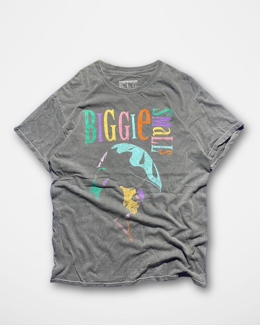 Band Shirt Biggie Smalls (Category: Activewear) located in Zamboanga. Submitted by treadupph (Listing ID 1374103140, Image 1). Description: Item are -Washed‼️ -Ironed‼️ Brand: B I G Biggie Color: Washed Gray Issue: Graphics Good Condition Wide: 22 Length: 30 Unisex Swipe to see full details Mine:500+SF Color may vary due to lighting and camera The Item is Thrifted!!.