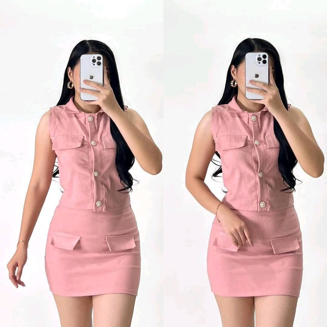 BINI AIAH TOP AND SKIRT COORDS (Category: Sets or Coordinates) located in Cainta. Submitted by agirlnamedkatkatII (Listing ID 1373975855, Image 1). Description: BINI AIAH TOP AND SKIRT COORDS P310.00 FREESIZE CAN FIT FROM SMALL-SEMI LARGE FABRIC: WOVEN FABRIC NOTE: PLEASE PROVIDE 2ND AND 3RD COLOR OPTIONS.