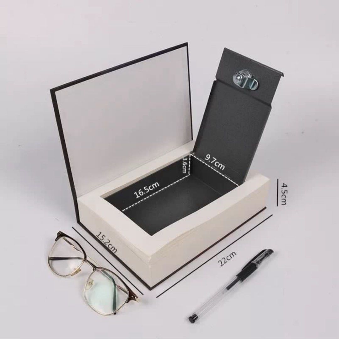 book style storage box (Category: Storage Boxes & Baskets) located in San Juan City. Submitted by zz93305 (Listing ID 1374123373, Image 2). Description: Book safe, password box, storage cash machine with lock, storage box.