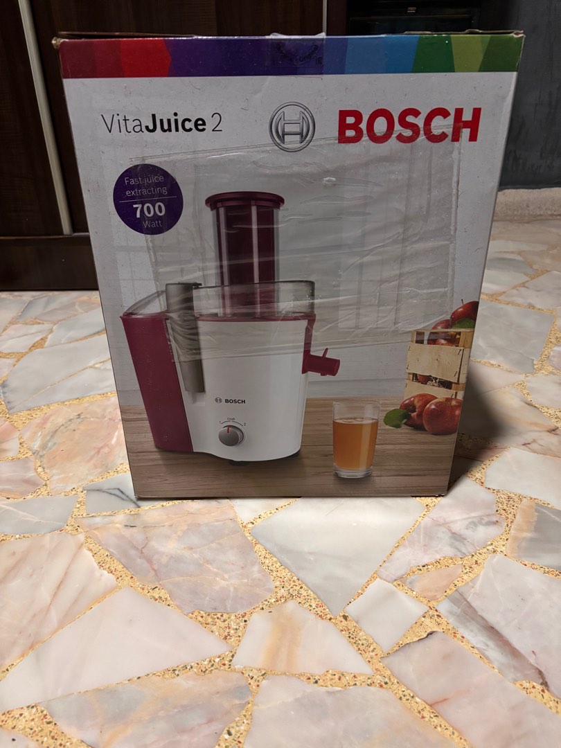 Bosch VitaJuice 2 MES25A0 700W Entsafter - Weiß/grün (Gebraucht) in