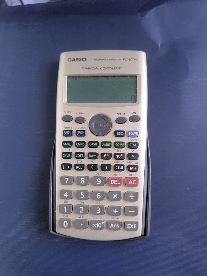 Casio FC-100V Financial Consultant Calculator (Category: Office & Business Technology) located in Singapore. Submitted by chucknorrissg (Listing ID 1374012488, Image 1). Description: brand new conditon.