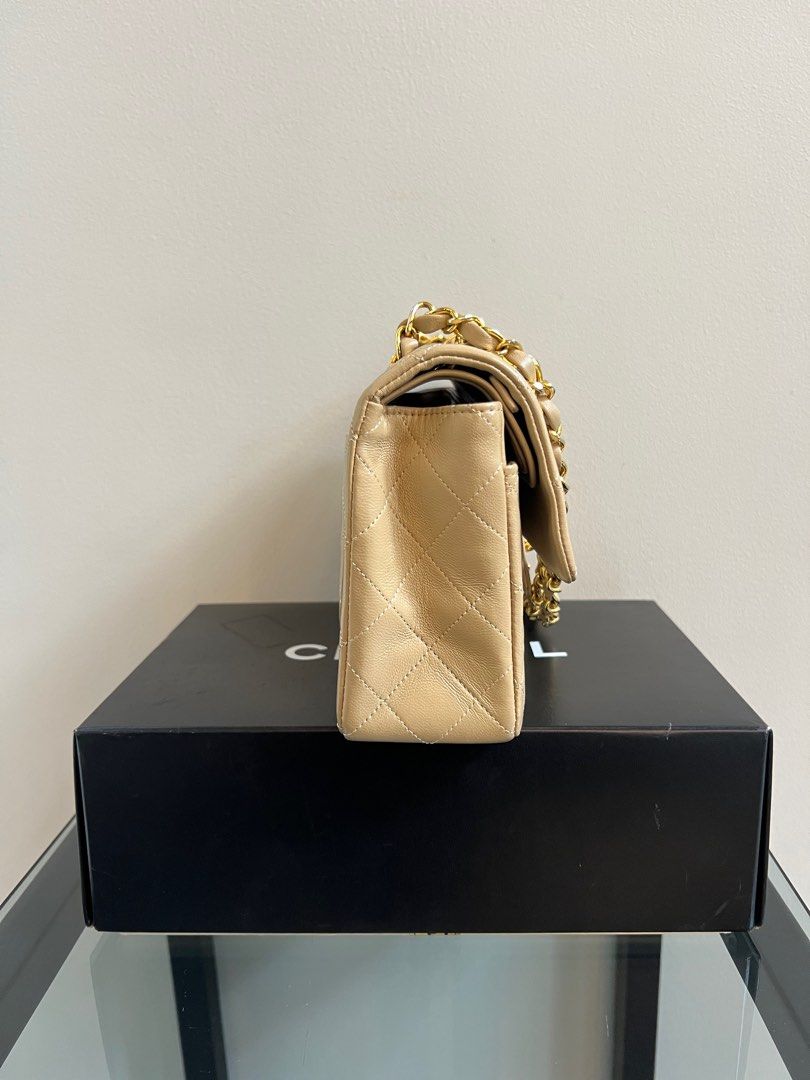 Chanel Double Flap in 24k GHW (Category: Luxury Bags & Wallets) located in Quezon City. Submitted by hollaashopp (Listing ID 1374083760, Image 3). Description: Excellent vintage condition Complete inclusions with entrupy Small size 23cm Lambskin leather.