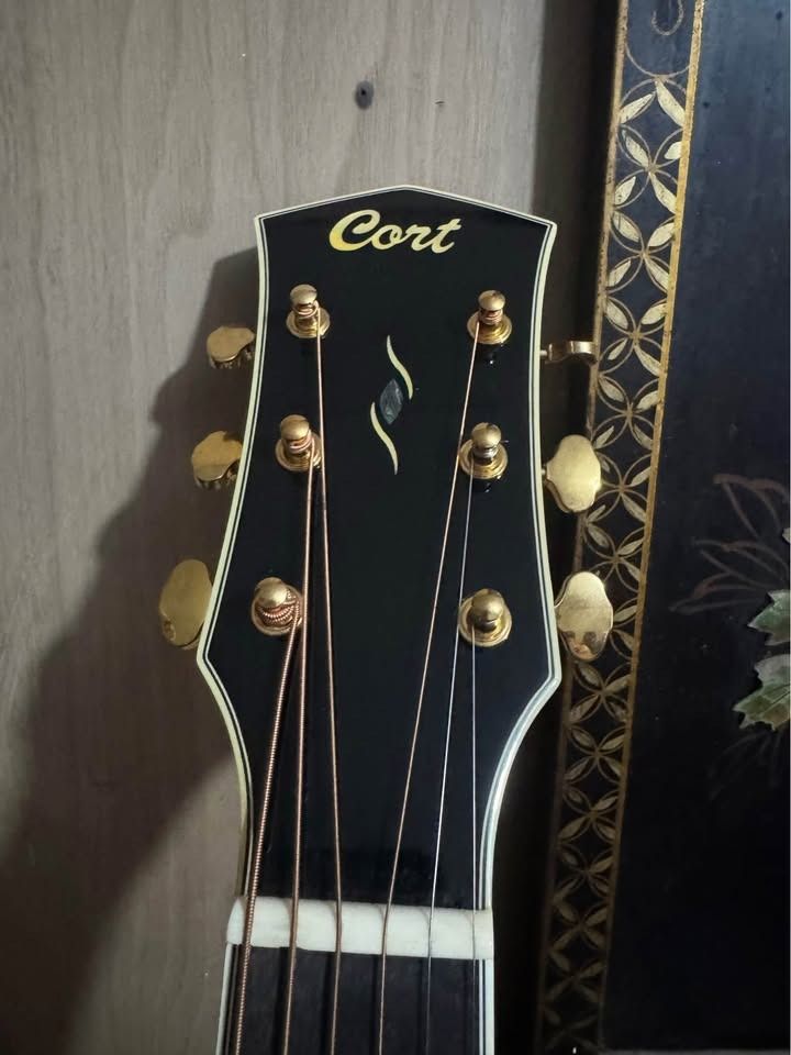 Cort Gold A8 almost bnew (Category: Musical Instruments) located in Manila. Submitted by maddpanda (Listing ID 1374061998, Image 3). Description: NEGOTIABLE Selling this beautiful guitar Almost bnew part of collection not used No issues 99.9% smooth aesthetics Cort Gold A8 light burst. Style: Grand Auditorium With cutaway Top: solid torrefied sitka spruce Back and sides: solid pau ferro Neck: Mahogany reinforced with walnut Fingerboard: Ebony Ros