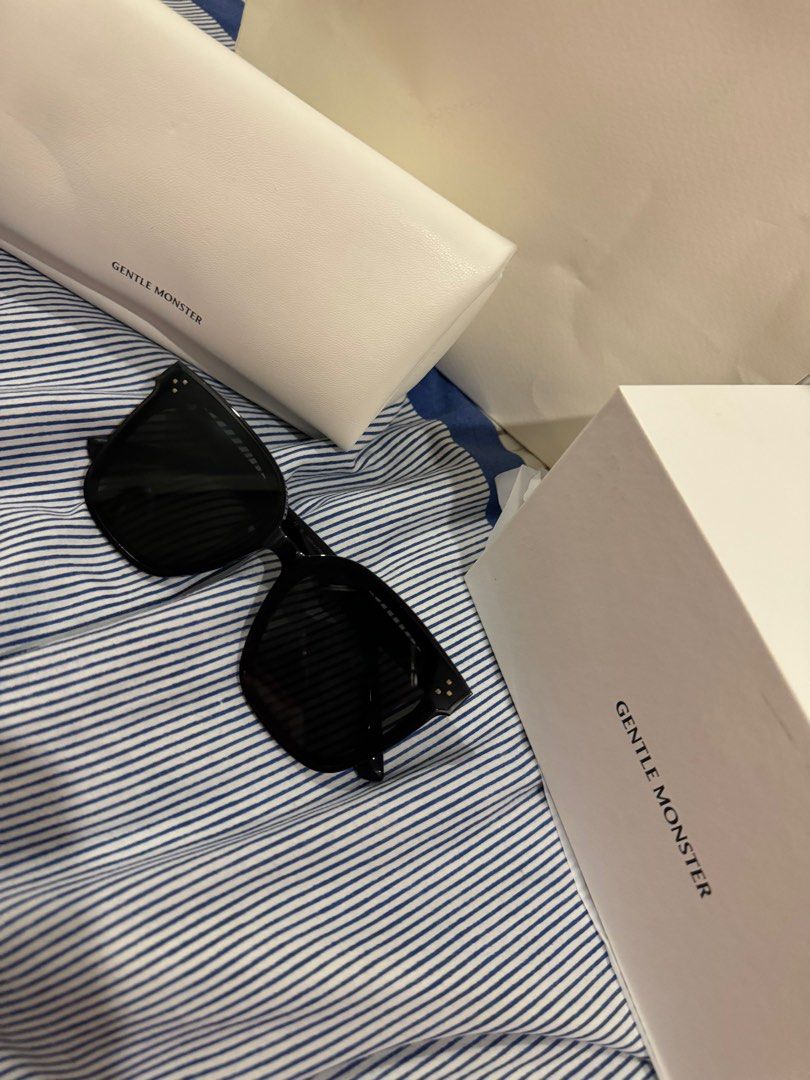 GENTLE MONSTER HER (Category: Sunglasses & Eyewear) located in San Juan City. Submitted by rlcaps (Listing ID 1374093870, Image 1). Description: Original Gentle Monster, Her-S , complete set with receipt, box and paper bag. Slightly used. Ready to check the item anytime. Pm me.