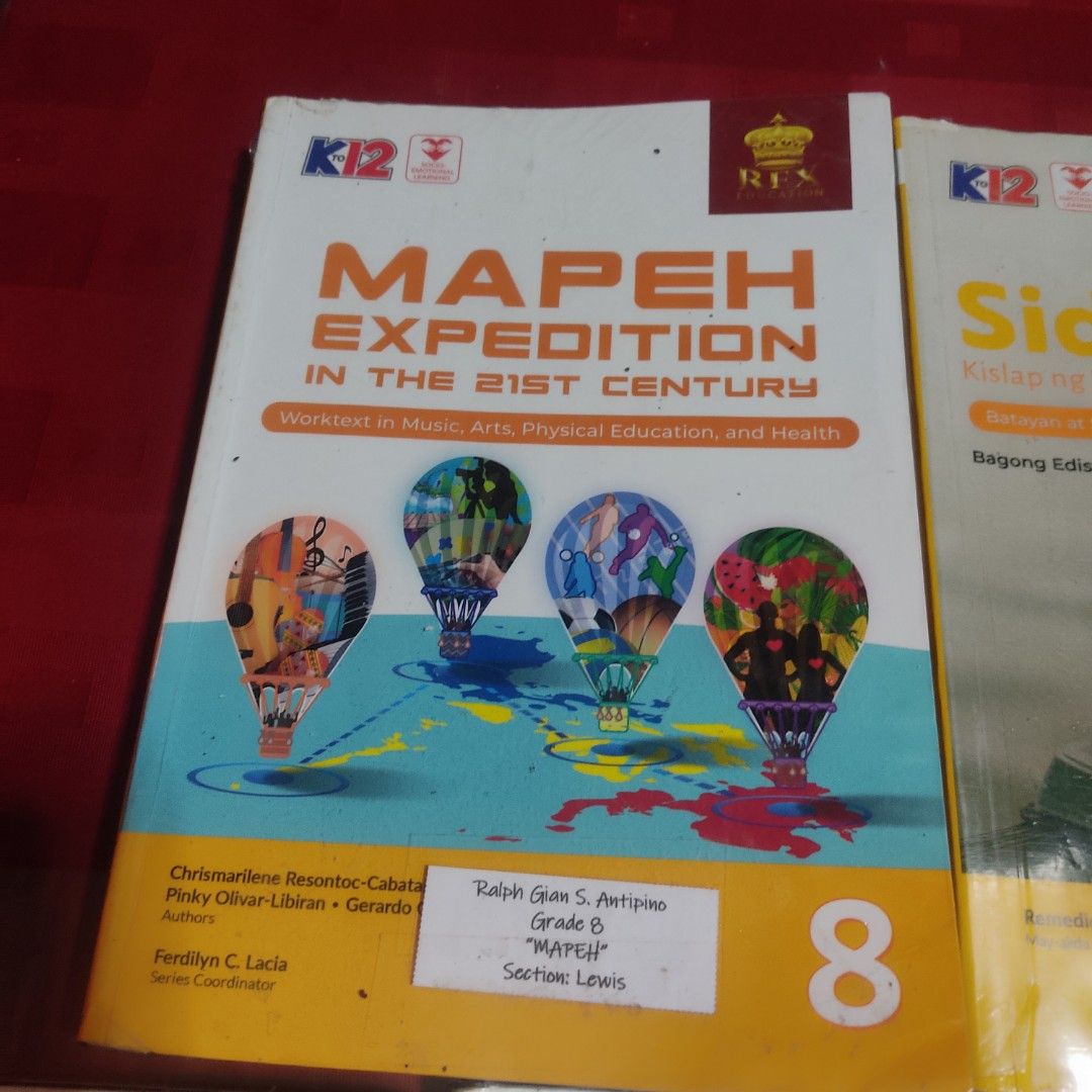 Grade 8 books (Category: Textbooks) located in Antipolo. Submitted by angelantipz (Listing ID 1374114838, Image 2). Description: I'm selling my son's grade 8 books *mapeh- *sidlaw- *siglo *D-Whiz- *Learning and living *Math *English *Values 250 each book take all for 2000 slightly negotiable.