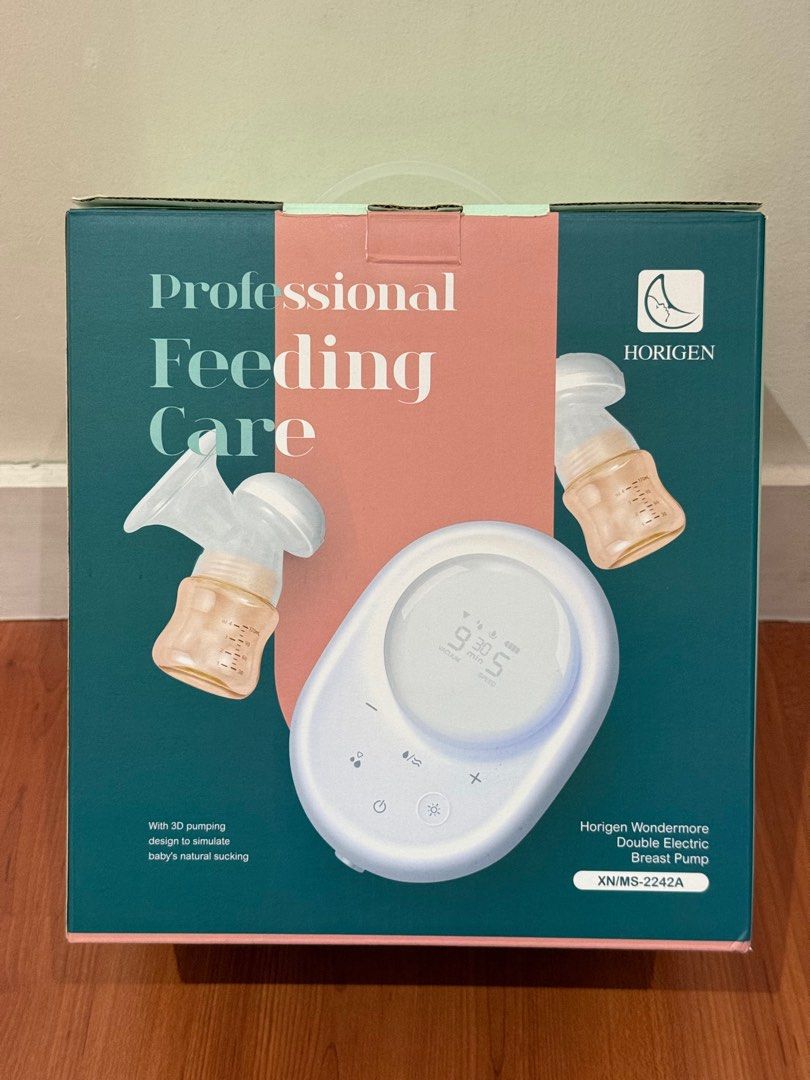 Horigen Wondermore Double Electric Breast Pump (Category: Breastfeeding & Bottle Feeding) located in Taguig. Submitted by dmsjavier (Listing ID 1374021498, Image 1). Description: ✔️Complete accessories with box ✔️Free 25mm flange (2pcs) - new & never used! ✔️21mm flange (2pcs) replaced and used twice only - almost new! Please expect some watermarks due to sterilization and storage.