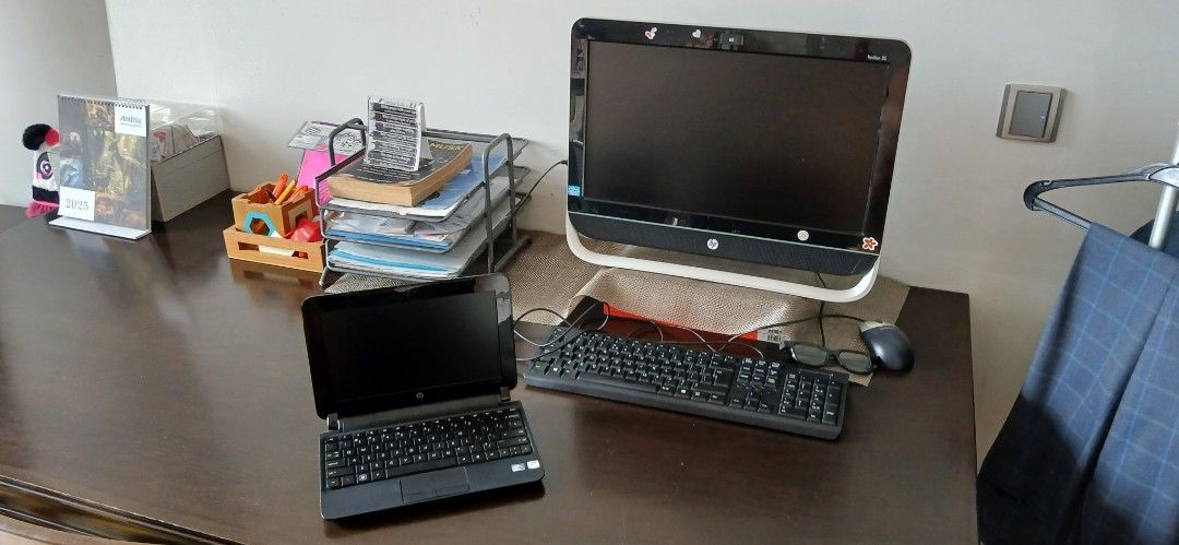 HP all in one desktop and notepad