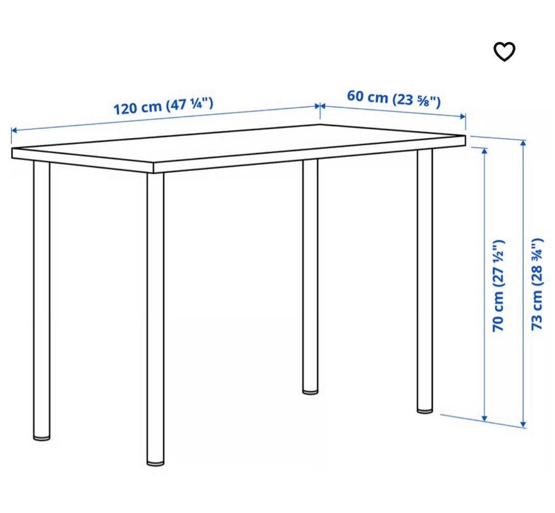 IKEA Study Table (Category: Tables & Sets) located in Singapore. Submitted by d.lth (Listing ID 1374054653, Image 3). Description: https://www.ikea.com/sg/en/p/lagkapten-adils-desk-white-stained-oak-effect-white-s59417209/ Selling Ikea’s study table as we no longer require an extra desk at home. Condition is like new.