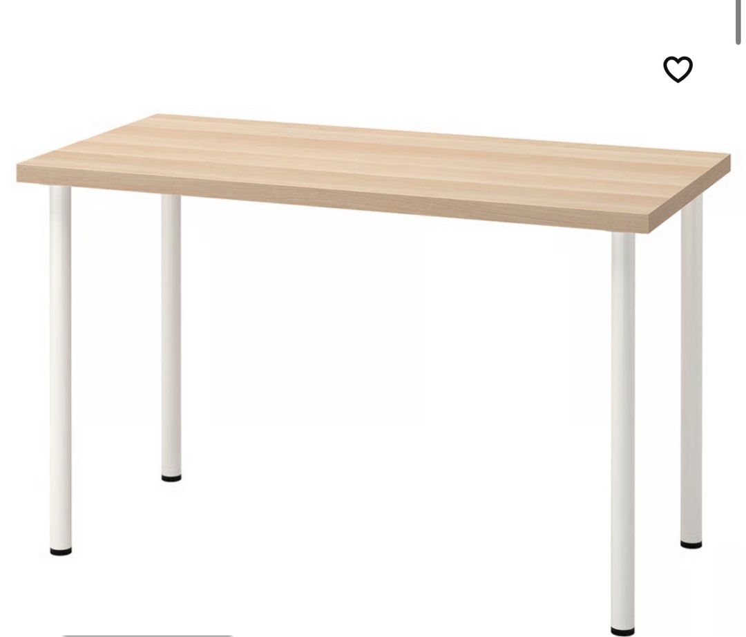 IKEA Study Table (Category: Tables & Sets) located in Singapore. Submitted by d.lth (Listing ID 1374054653, Image 2). Description: https://www.ikea.com/sg/en/p/lagkapten-adils-desk-white-stained-oak-effect-white-s59417209/ Selling Ikea’s study table as we no longer require an extra desk at home. Condition is like new.
