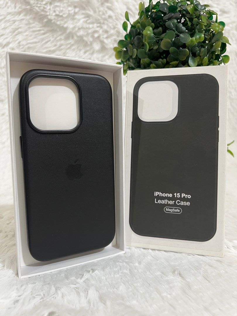 iPhone 15 Pro Magsafe Leather Case (Category: Cases & Sleeves) located in Manila. Submitted by mercedgret74092 (Listing ID 1374066685, Image 1). Description: Screen protectors also available -Clear -Matte -Privacy.