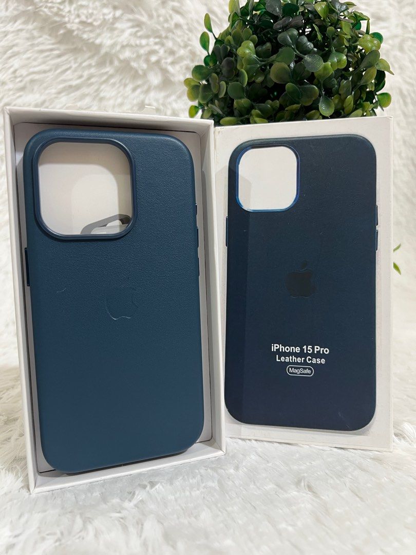 iPhone 15 Pro Magsafe Leather Case (Category: Cases & Sleeves) located in Manila. Submitted by mercedgret74092 (Listing ID 1374066685, Image 3). Description: Screen protectors also available -Clear -Matte -Privacy.