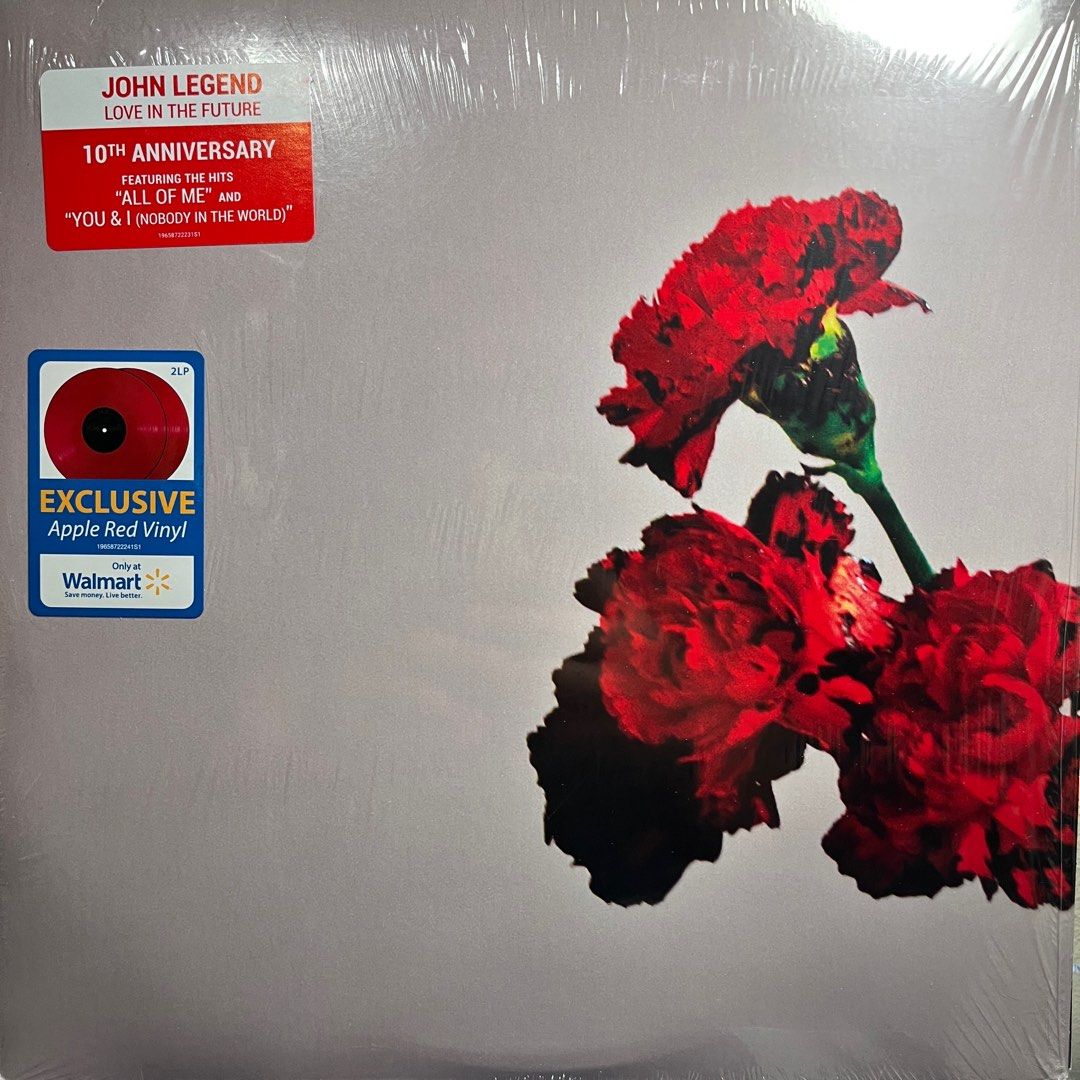 John Legend - Love in the Future [Vinyl] (Category: Vinyls) located in Quezon City. Submitted by sashaspinsss (Listing ID 1374003931, Image 1). Description: Walmart exclusive 10th anniversary 2LP red vinyl With scratch on “All of Me” track.