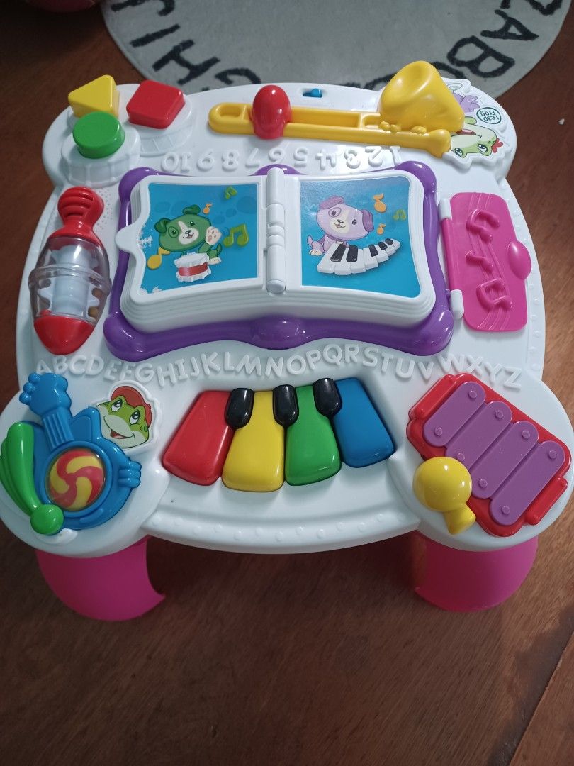 Leap frog musical table working battery included (Category: Infant Playtime) located in Baguio. Submitted by restyrille77846 (Listing ID 1374075698, Image 1). Description: Secondhand Buy as is What you see is what you get Pm is the key Location baguio city Dropping area mabini shopping center stall 10 Plus shipping fee sa malayo Payment via gcash bpi palawan cebuana Courier jrs or j&t First to pay owns the item No reservation no cancellation No r