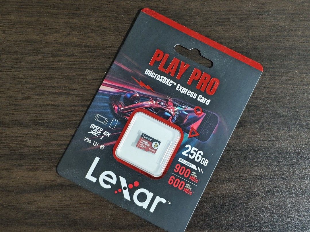 Lexar Play Pro - MicroSD Express [256GB] (Category: Hard Disks & Thumbdrives) located in Singapore. Submitted by smackerboy (Listing ID 1374005951, Image 1). Description: Highly recommended Lexar MicroSD Express Card for Nintendo Switch 2!! 900mb Reading speed ⚡- faster than official Mario MicroSD Express Card at 800mb reading speed! Power Up Your Play The Lexar PLAY PRO microSDXC™ Express Card gives gamers an epic performance power-up with up to