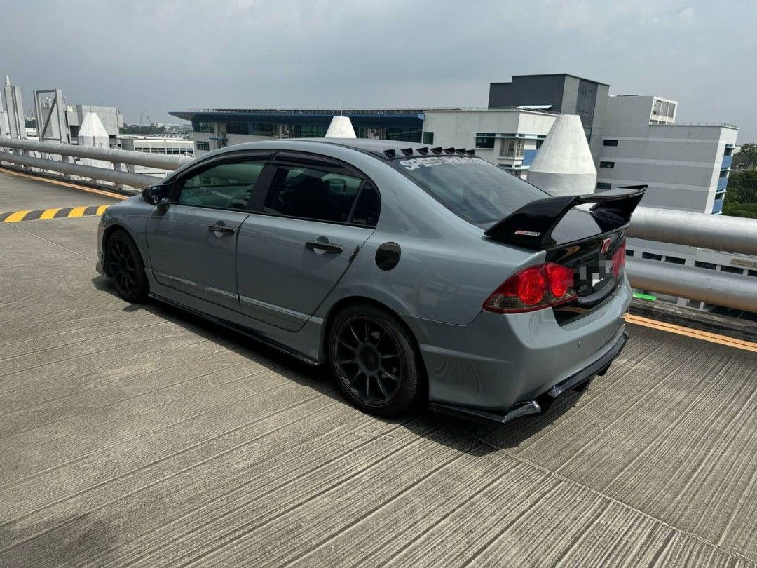 Modded honda civic up for rent , grabfood , lalamove driver welcome (Category: Car Rental) located in Singapore. Submitted by sgcarrental66 (Listing ID 1374111135, Image 2). Description: Fully done up nado grey civic ! 💯 ❤️LOUD EXHAUST WITH SPORTY BODYKIT ❤️TOUCH SCREEN PLAYER W REVERSED CAM INSTALLED WEEKDAYS Daily @ ONLY $90!!🔥 (Minimum 2 days) WEEKDAY PACKAGE Mon - Fri 4days $320🔥 WEEKEND PACKAGE Fri - Mon 3 days @ $320🔥 WEEKLY PACKAGE @$4