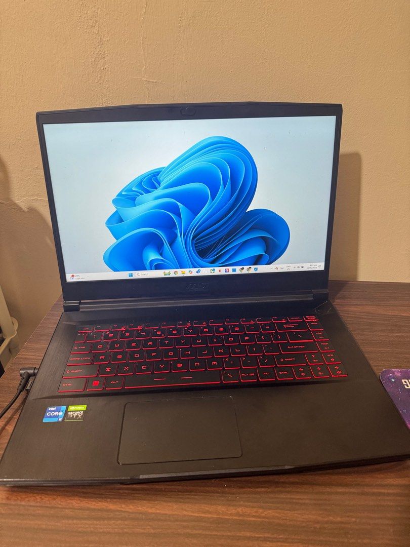 MSI GAMING LAPTOP (Category: Laptops & Notebooks) located in Manila. Submitted by saoirseeeeeei (Listing ID 1374074608, Image 1). Description: MSI 14” Gaming Laptop – RTX 3050 | i7-11800H For sale: Lightly used MSI laptop (original price ₱65,000). 🔹 Intel Core i7-11800H 🔹 NVIDIA RTX 3050 (great for gaming & editing) 🔹 8GB RAM 🔹 477GB SSD 🔹 Includes original charger & MSI backpack 🔹 Still in good working condition – no major issues. RFS: Upg