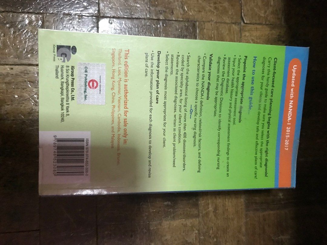 NANDA 14TH EDITION (Category: Textbooks) located in Quezon City. Submitted by martinatrajano (Listing ID 1374042963, Image 3). Description: .