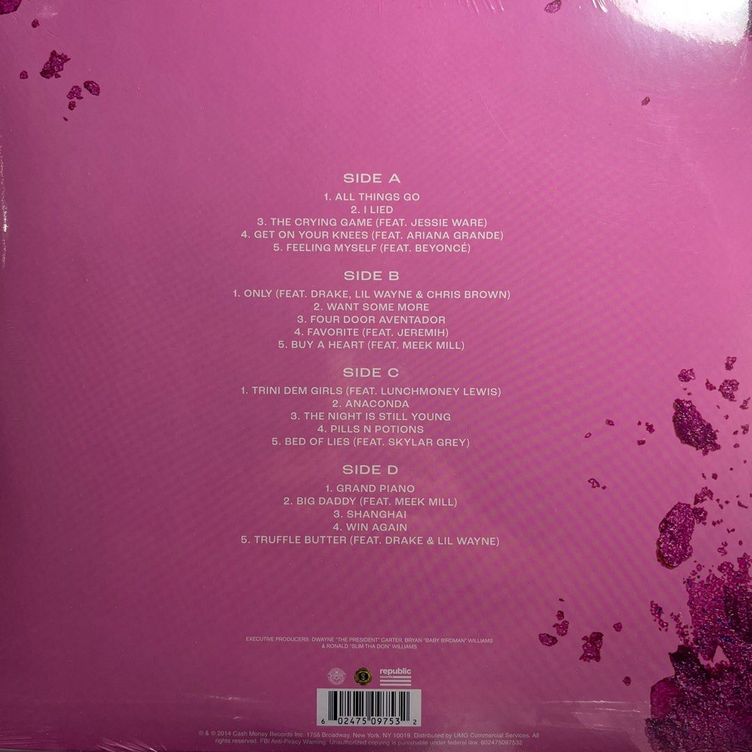 Nicki Minaj - The Pinkprint [Vinyl] (Category: Vinyls) located in Quezon City. Submitted by sashaspinsss (Listing ID 1374013343, Image 2). Description: Target exclusive 2LP Opaque hot pink vinyl.