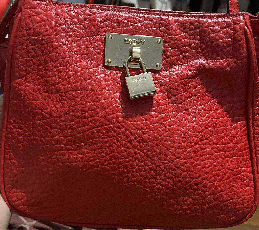 Original DKNY Koko Mini Red Shoulder Bag (Category: Cross-body Bags) located in Quezon City. Submitted by forthriftersph (Listing ID 1374027674, Image 1). Description: Original DKNY Koko Mini Red DKNY Shoulder bag, koko Mini. Width: 19,5 cm. Height: 20,5 cm. Bought in Abudhabi.