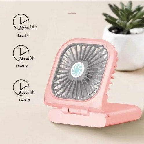 Portable Folding Fan in Blue64885324473473115