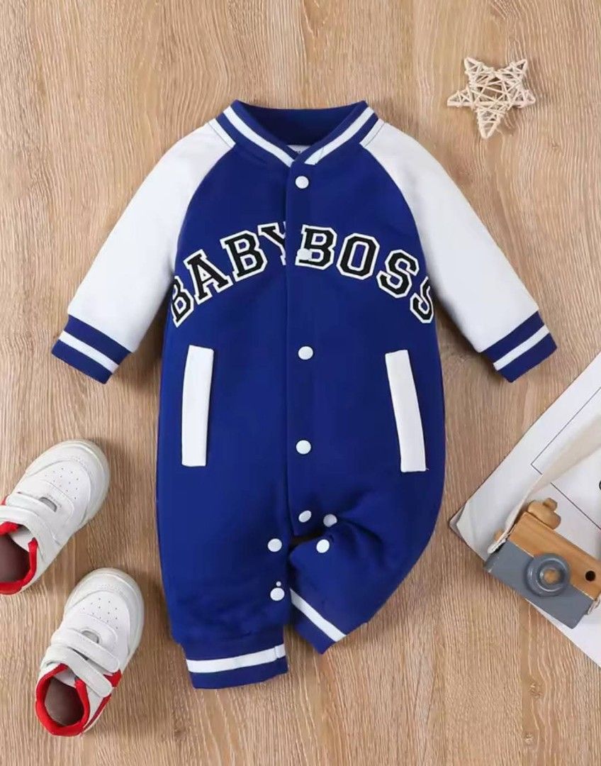 Printed Long Sleeved Round Neck Baby Boy Jumpsuit (Category: Babies & Kids Fashion) located in Singapore. Submitted by babycoolsupplyz (Listing ID 1373978918, Image 3). Description: Printed Long Sleeved Round Neck Baby Boy Jumpsuit Price: $21.90 (SGD) Item: IN202500100 (Red) 🔴 In Stock Size: 0-3mths Item: IN202500103 (Red) 🔴 (Out Of Stock) Size: 3-6 mths Item: IN202500106 (Red) 🔴 (Out Of Stock) Size: 6-9 mths Item: IN202500109 (Red) 🔴 (Out Of