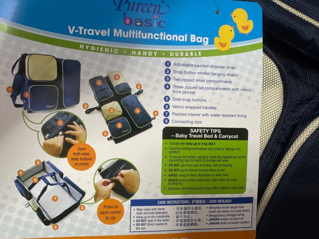 Pureen Multifunctional bag (Category: Diaper Bags & Wetbags) located in Singapore. Submitted by dreamer. (Listing ID 1374023438, Image 3). Description: Brand new multifunctional bag .