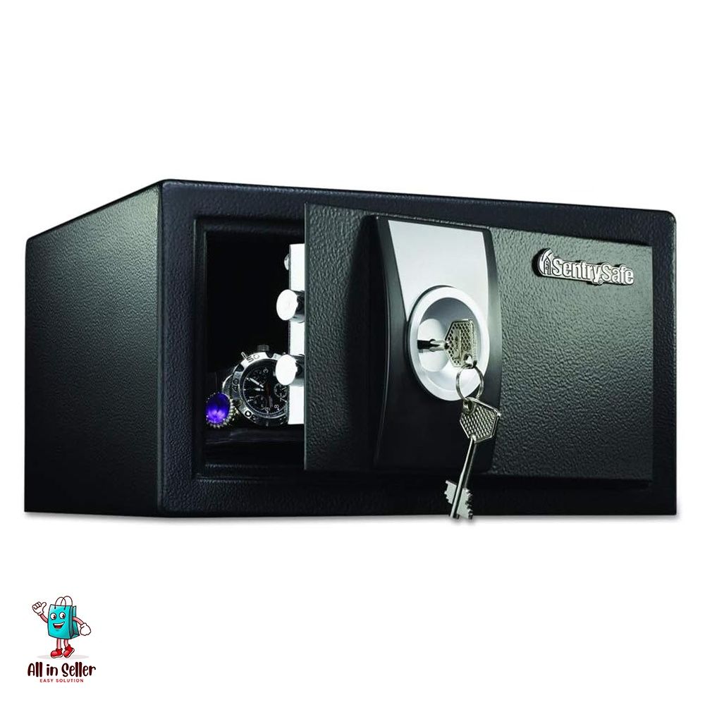 SentrySafe X031 Security Safe with with Key Lock, 0.35 Cubic Feet, Black