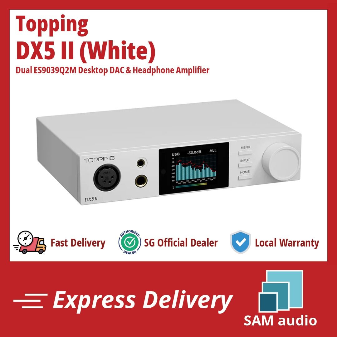[🎶SG] TOPPING DX5 II (DX5II) - Dual ES9039Q2M Desktop DAC & Headphone Amplifier63205310055427112