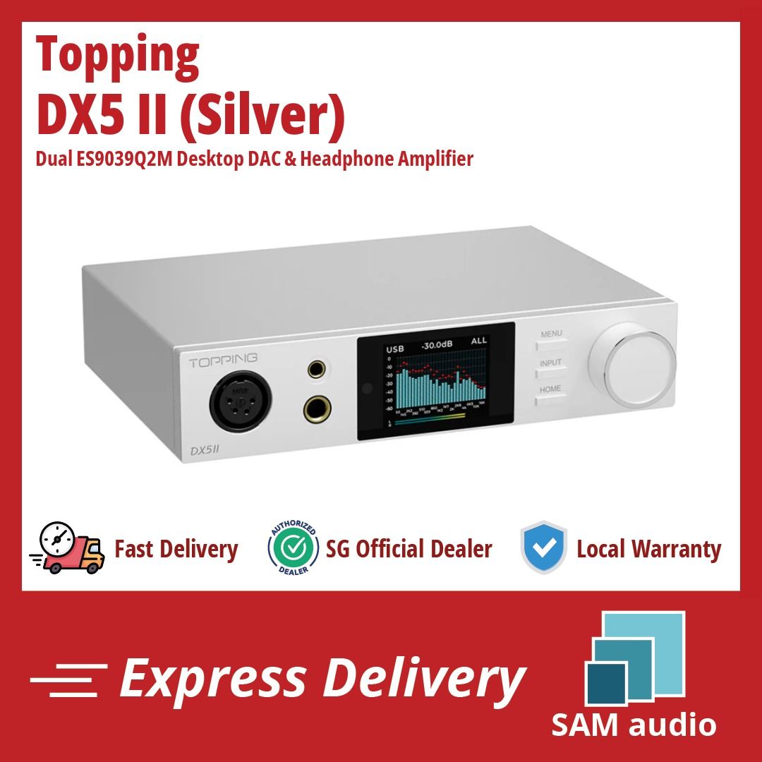 [🎶SG] TOPPING DX5 II (DX5II) - Dual ES9039Q2M Desktop DAC & Headphone Amplifier63205310055427111