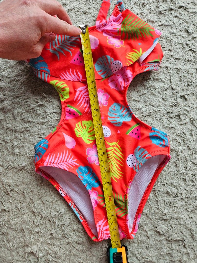 Swimwear (Category: Babies & Kids Fashion) located in Singapore. Submitted by dido1486 (Listing ID 1374035570, Image 3). Description: was gifted but worn once only no tags so not sure of brand take note for measurements laces are adjustable and material stretchable.