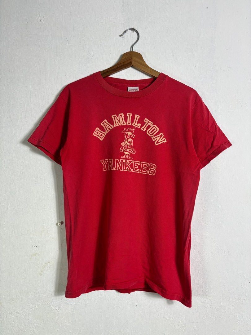 Vintage 90s Edwin Hamilton Yankees M P19 L26, Men's Fashion, Tops ...