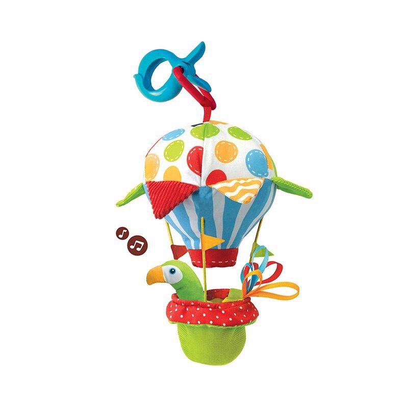 由 chipdale77 (刊登 ID 1374001180，圖片 1) 提交，位於 高雄市 (Kaohsiung) 的 Yookidoo 以色列 音樂系列 -熱氣球音樂鈴 (類別：嬰兒玩具)，說明：幾乎全新 功能正常 有夾子可夾在推車上。