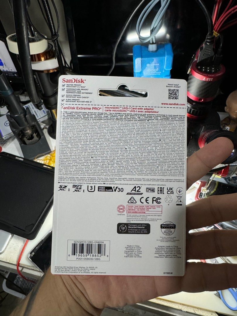 128GB Micro SD Extreme Pro Original Sandisk (Category: Memory & SD Cards) located in Makati City. Submitted by jc.cuerdo (Listing ID 1374280699, Image 2). Description: .