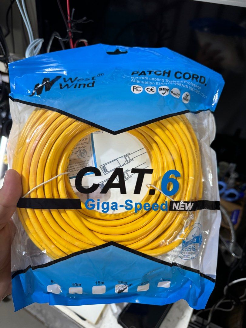20 Meters Lan to Lan Cable (RJ45) (Category: Cables & Adaptors) located in Makati City. Submitted by jc.cuerdo (Listing ID 1374298699, Image 1). Description: Also available: 5m 10m 15m 20m 25m 30m .