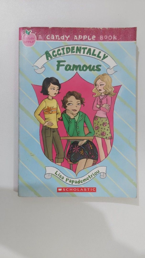 Accidentally Famous - Candy Apple Books (Category: Storybooks) located in Taguig. Submitted by danilc (Listing ID 1374200284, Image 1). Description: Accidentally Famous - Candy Apple Books Well used Yellowing on pages Minimal small scratches No page tears RFS: Decluttering Area: BGC, Taguig City No meet-ups Shipping fee shouldered by buyer (Grab/ lalamove/ LBC) Payment: Gcash/Maya :).
