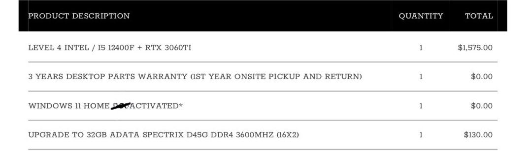 Aftershock PC  (warranty until december)63072707920770113
