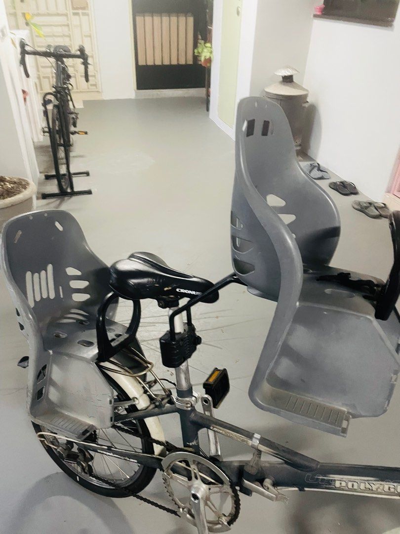 Bicycle Child Seat (Category: Car Seats) located in Singapore. Submitted by 2jmum (Listing ID 1374284532, Image 1). Description: Used kids bicycle seat. In good condition but with severe sign of marks. 2 for $10. .
