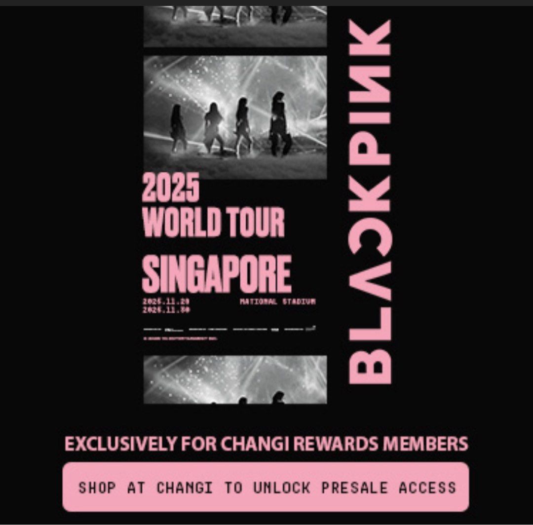 Wtb Changi rewards presale code for blackpink, Bulletin Board, Looking ...