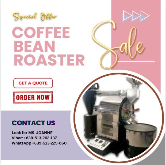 Coffee Bean Roaster Model: GL-CR3 PRE ORDER (Category: Coffee Machines & Makers) located in Malabon City. Submitted by moannataga43633 (Listing ID 1374150895, Image 1). Description: 𝗡𝗢𝗧𝗘: Price may change without prior notice. 🎯 Pick up, Deliver or Shipping courier you prefer. 🚛THRU: LBC, AP CARGO Etc. Mode of Payment: 📌 💵 Cash 📌 🏦 Bank Transfer .