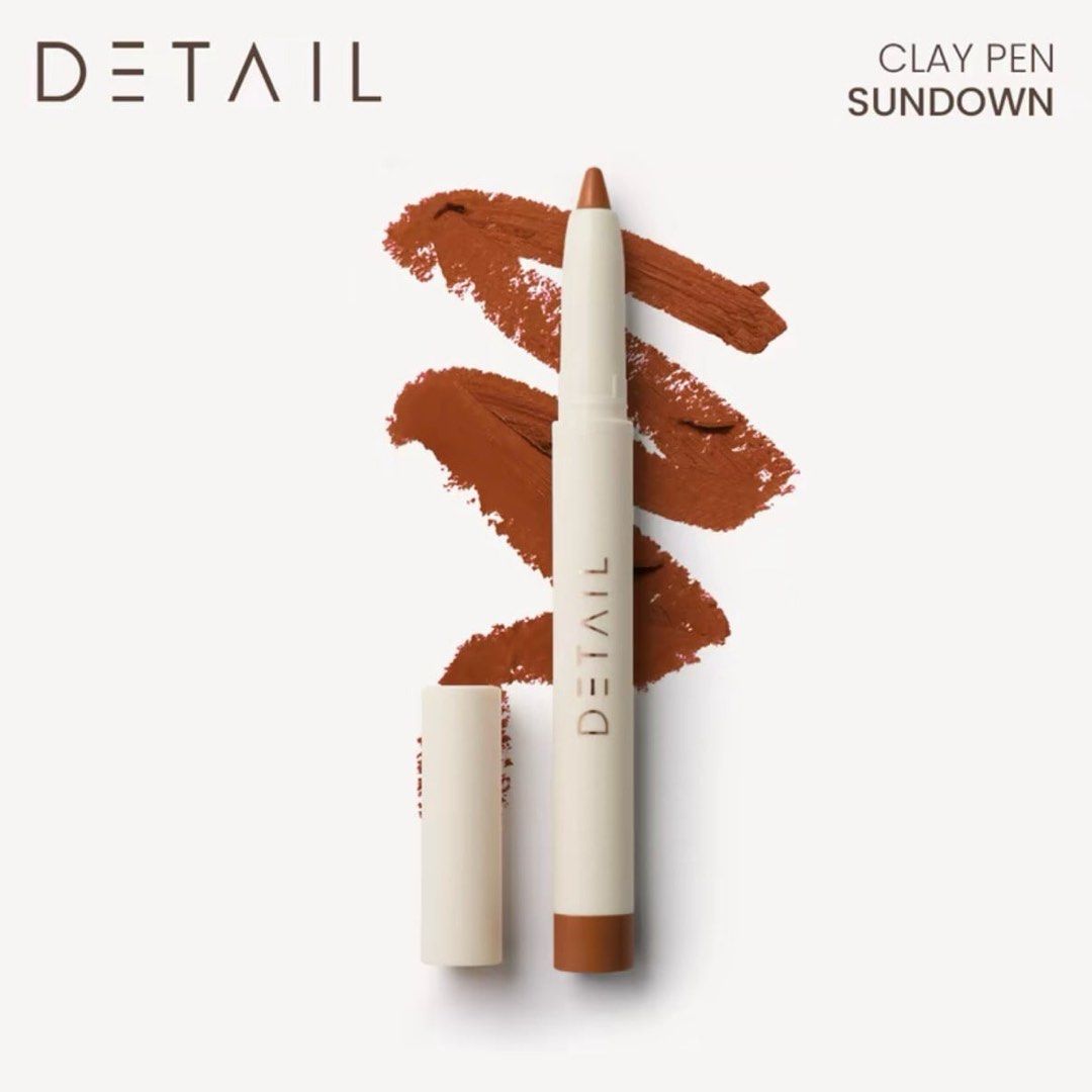 DETAIL COSMETICS Claypen (Category: Makeup) located in Manila. Submitted by gryff (Listing ID 1374205734, Image 1). Description: Claypen shade: Sundown ~swatched only, still brand new~ .