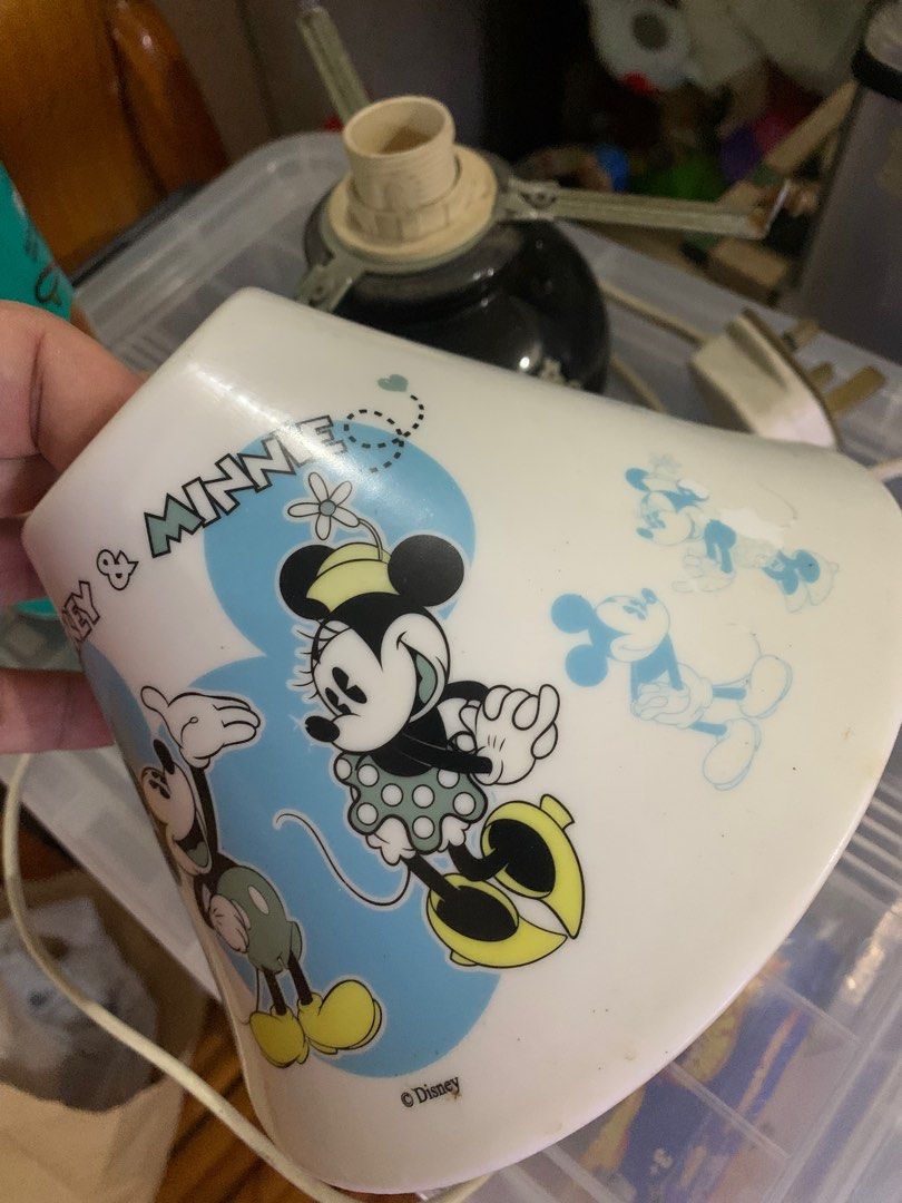 Disney- Mickey Mouse - Mini Mouse - Lamp Shade - Ceramic (Category: Lighting) located in Binangonan. Submitted by memphis_raines (Listing ID 1374245095, Image 3). Description: Sold as is No Bulb Ceramic Material Fragile item, will not ship via LBC especially JnT. Rider pickup only - Pag mag pumilit risk na ng buyer. Loc: Binangonan .
