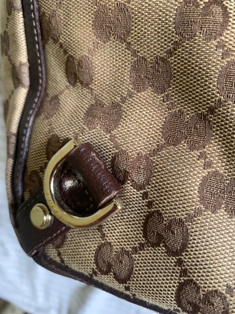 Gucci abbey D-ring tote bag mini (Category: Luxury Bags & Wallets) located in Dumaguete. Submitted by the_primitive222 (Listing ID 1374189547, Image 2). Description: Overall Condition: 8.5/10 — Excellent Pre-Owned Condition with Minor Signs of Use • Exterior: Minor signs of use. • Interior: Clean with light signs of wear. • Canvas: Light wear visible. • Leather: Gently used with minimal signs of wear. • Shape: Maintains its shape very well. • Edg