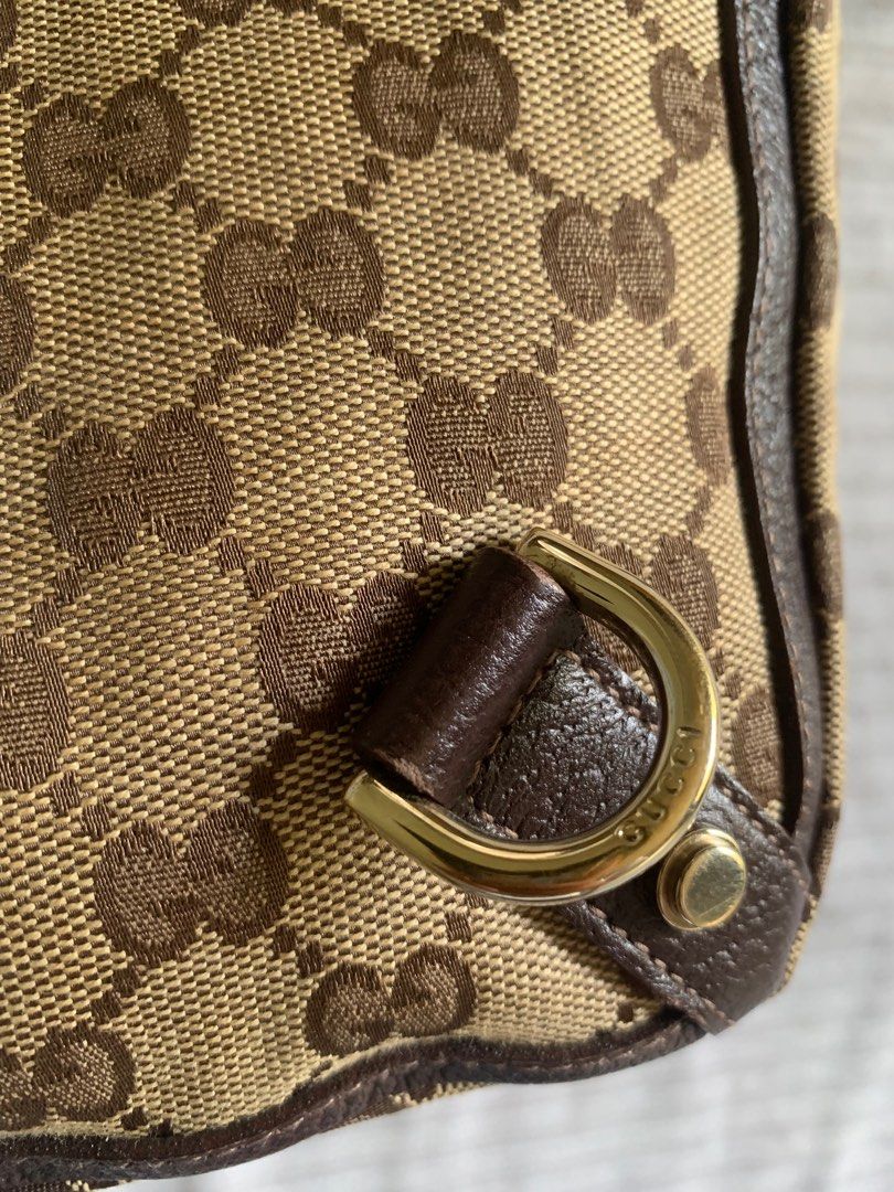 Gucci abbey D-ring tote bag mini (Category: Luxury Bags & Wallets) located in Dumaguete. Submitted by the_primitive222 (Listing ID 1374189547, Image 3). Description: Overall Condition: 8.5/10 — Excellent Pre-Owned Condition with Minor Signs of Use • Exterior: Minor signs of use. • Interior: Clean with light signs of wear. • Canvas: Light wear visible. • Leather: Gently used with minimal signs of wear. • Shape: Maintains its shape very well. • Edg