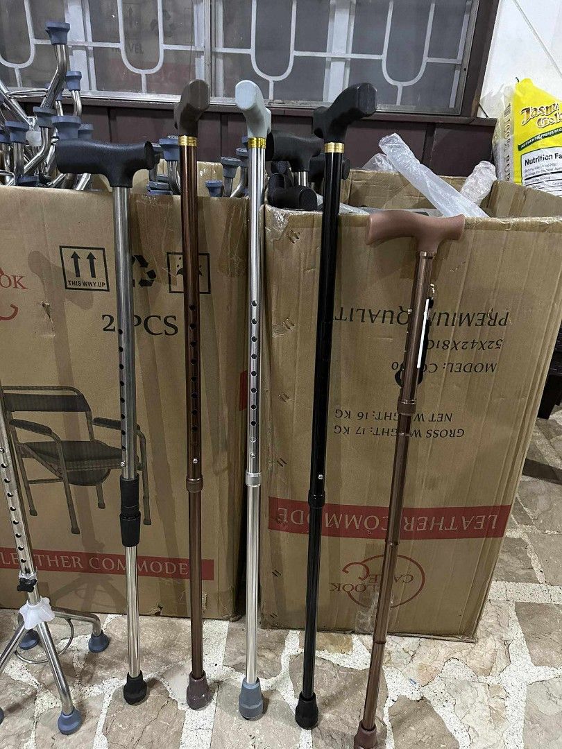 Height adjustable single cane (Category: Braces, Support & Protection) located in Quezon City. Submitted by kathrynbal66392 (Listing ID 1374141026, Image 1). Description: brandnew affordable onhand negotiable good quality and condition open for pick up and delivery high quality we also sell many medical supplies call me 09268225723 cod,gcash,bank transfer.