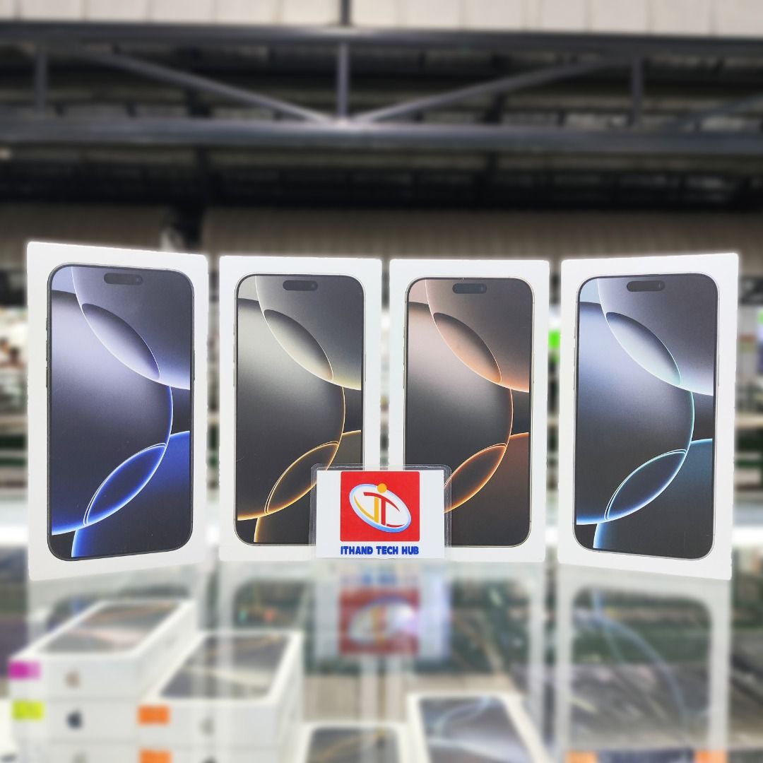 iPhone 16 Pro Max (Category: iPhone 16 Series) located in San Juan City. Submitted by ithandtechhub (Listing ID 1374292384, Image 1). Description: iPhone 16 Pro Max: • 1TB - ₱101,000 (HK – Dual Sim) • 1TB - ₱87,500 (NTC – Single Sim) • 512GB - ₱88,500 (HK – Dual Sim) • 512GB - ₱78,500 (NTC – Single Sim) • 256GB - ₱75,500 (HK – Dual Sim) • 256GB - ₱67,000 (NTC – Single Sim) Warranty: ➣ 7 days replacement for factory defect ➣ 1 year Apple warranty 