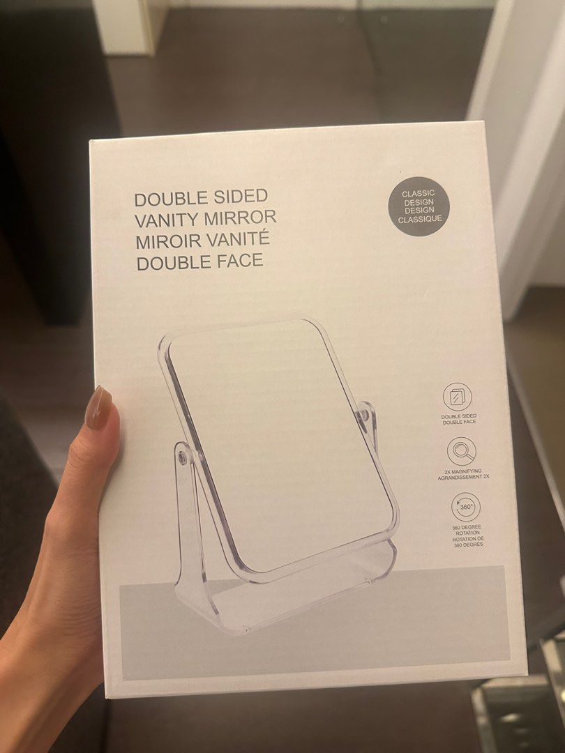 Miniso double sided vanity mirror (Category: Mirrors) located in Manila. Submitted by shop75only (Listing ID 1374278053, Image 1). Description: Brand new.