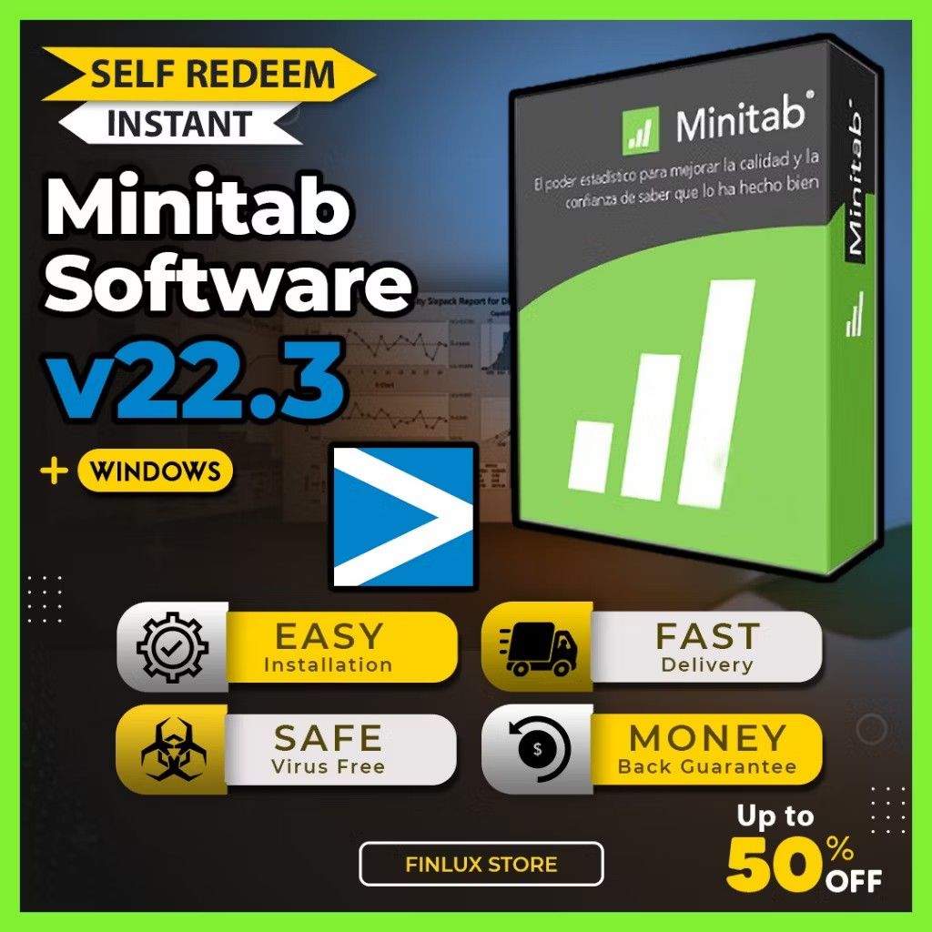 Minitab 22.3 Latest 2025 Lifetime For Windows (Category: Software) located in Singapore. Submitted by software_world99 (Listing ID 1374146854, Image 1). Description: >>> VIDEO INSTALLATION GUIDE INCLUDED <<< Minitab is a feature-rich, reliable and powerful statistical S0ftware, providing all the needs of deeper processing and data analysis. There are some changes that you will not get in the previous version, including: Measurement Systems Analys